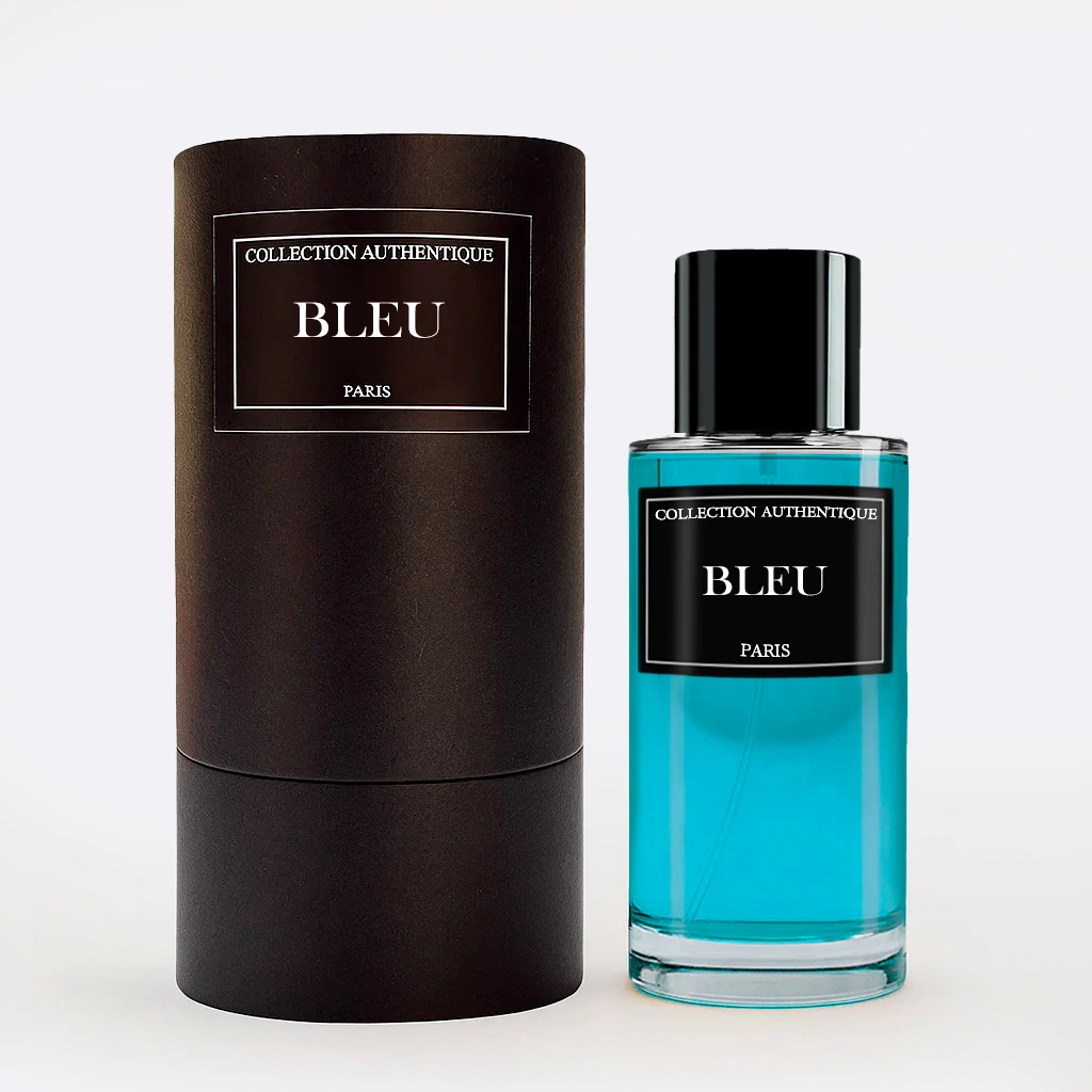 Bleu – Eau de Homme 50ml | Parfum Collection Privée L’Authentique 1 Flacon de parfum BLEU Collection Privée L’Authentique, Eau de Parfum homme 50 ml au style marin frais et boisé, symbole d’élégance moderne.
