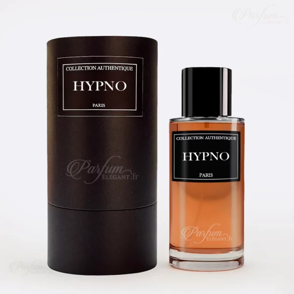 Flacon de parfum Hypno Collection Privée L’Authentique, Eau de Parfum femme 50 ml aux notes gourmandes d’amande, vanille et réglisse, intense et séduisant.