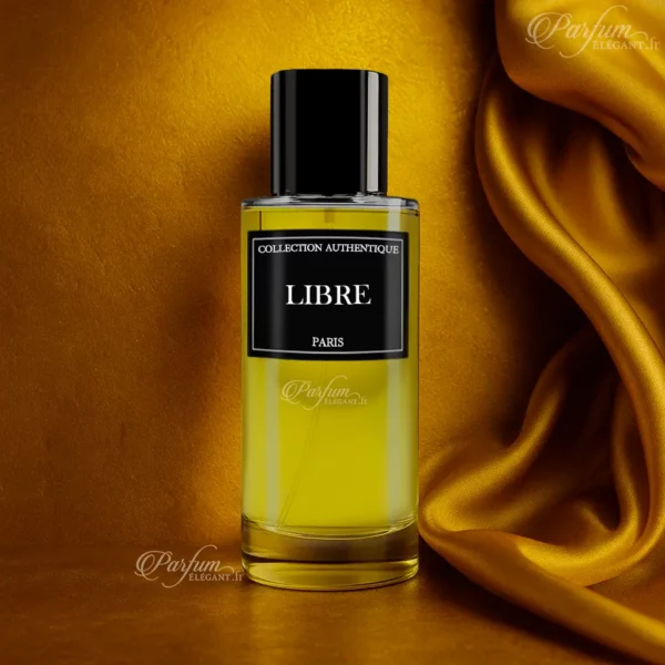 Parfum LIBRE de la Collection Privée L’Authentique présenté avec son étui chic ; fragrance florale orientée femme libre et confiante.