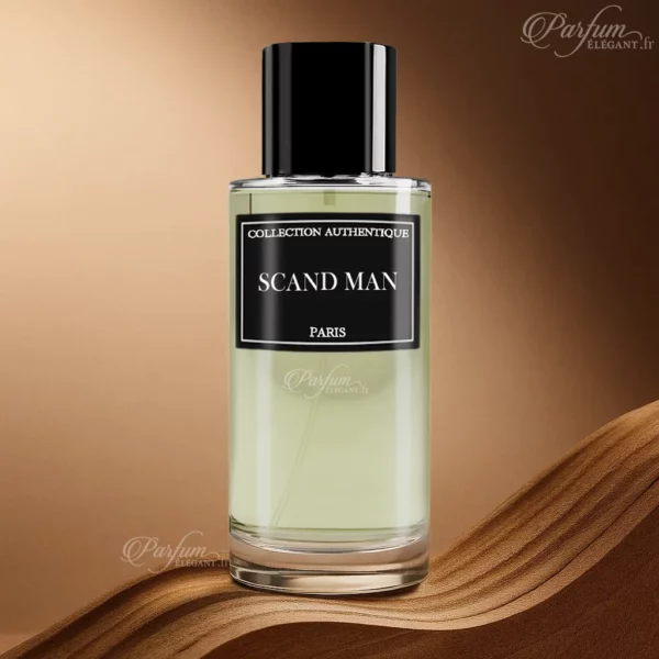 Parfum S CAND MAN de la Collection Privée L’Authentique présenté avec son étui élégant ; fragrance masculine, aromatique, gourmande et moderne.
