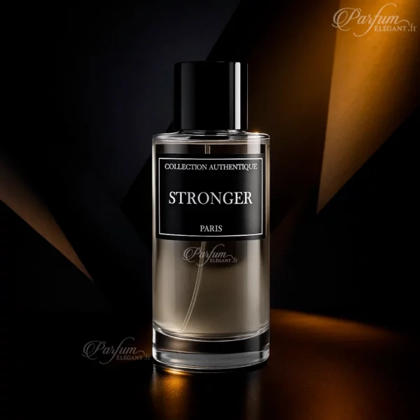 Parfum Stronger de la Collection Privée L’Authentique présenté avec son étui chic ; fragrance masculine, moderne et raffinée.