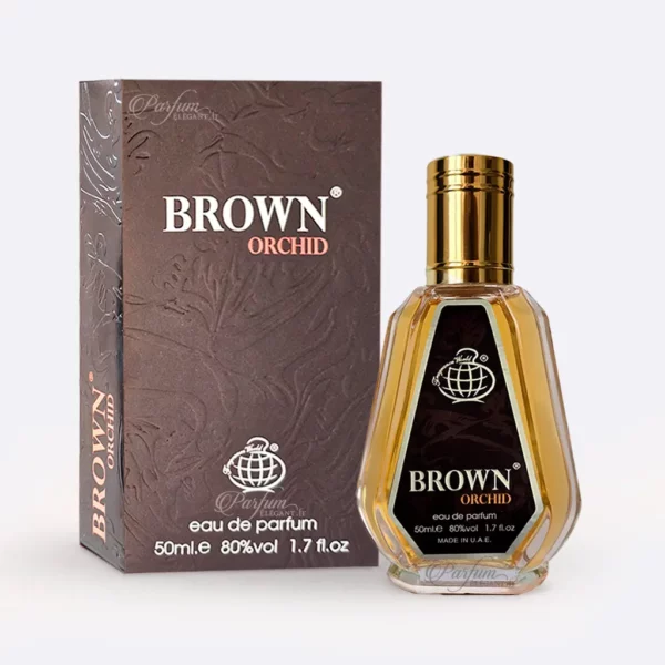 Flacon Brown Orchid 50ml – parfum mystérieux ambré floral – boutique Parfum Élégant France