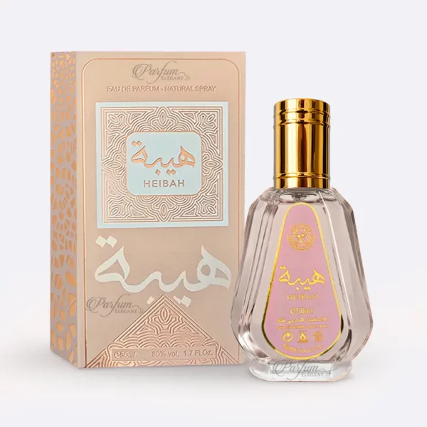 Parfum Heibah 50ml — fragrance solaire vanille fleur d'oranger — alternative parfum luxe femme