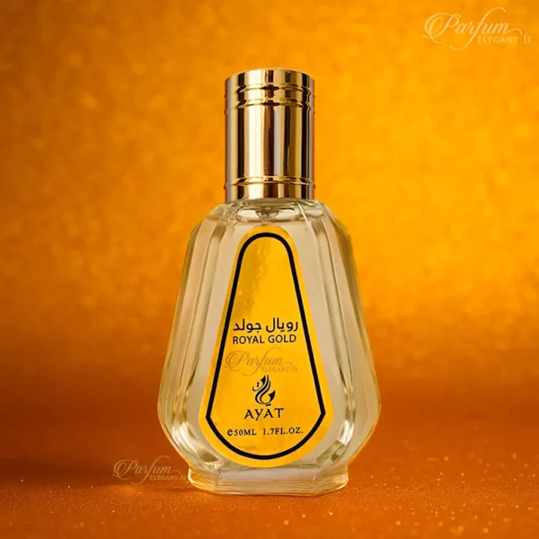 Eau de parfum ambre & musc Royal Gold — senteur orientale chaude — livraison rapide France DOM-TOM