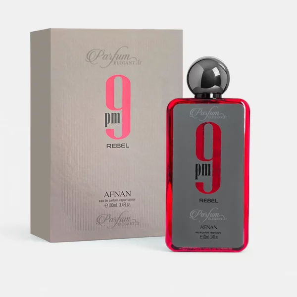 Parfum 9PM Rebel Afnan pour homme – Flacon rouge et noir 100 ml