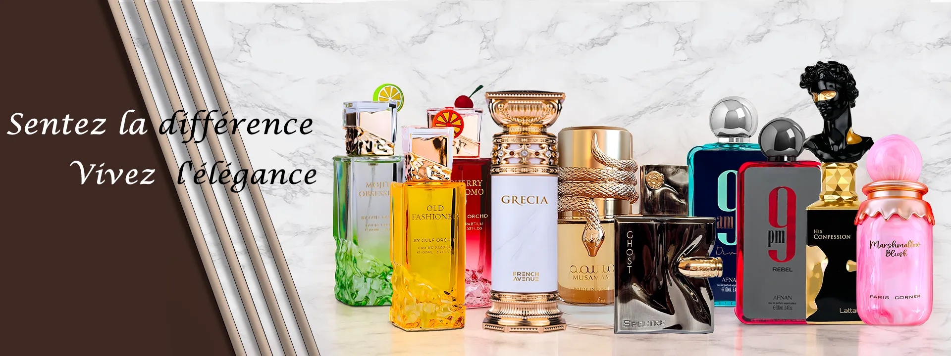 Parfum Élégant - Bannière desktop 1920x600