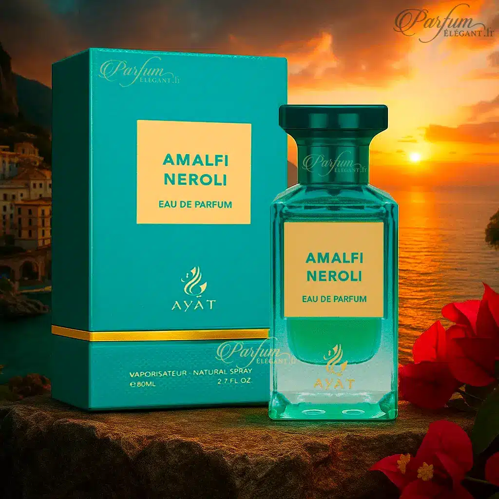 Amalfi Neroli – Eau de Parfum mixte fraîche et hespéridée 80 ml 3 Parfum Ayat Amalfi Neroli – fraîcheur hespéridée pour femme et homme