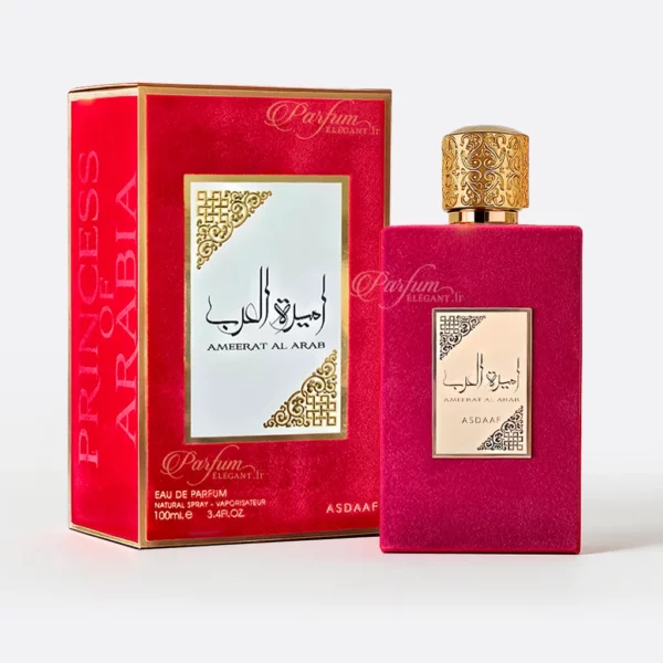 Flacon rouge Ameerat Al Arab 100 ml – parfum oriental femme Asdaaf