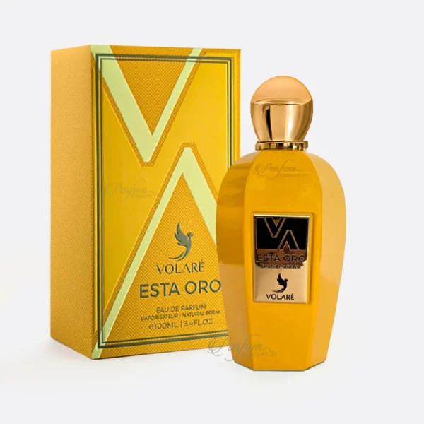 Parfum oriental mixte Esta Oro 100 ml au design doré