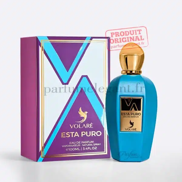 Parfums Homme – Parfums Dubaï & Orientaux Inspirés de Grandes Marques 179 Flacon Esta Puro de Volaré parfum mixte 100ml aux notes fraîches, musquées et vanillées sur fond plage tropicale