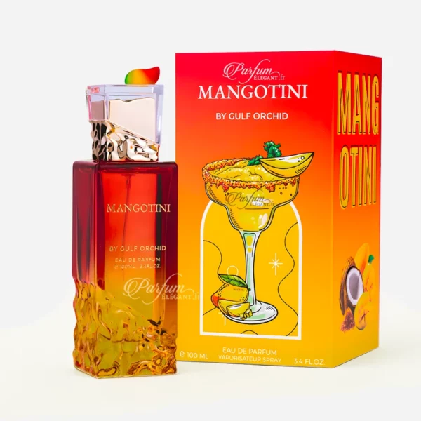Parfum Mangotini Gulf Orchid 100 ml avec boîte illustrée de cocktail à la mangue