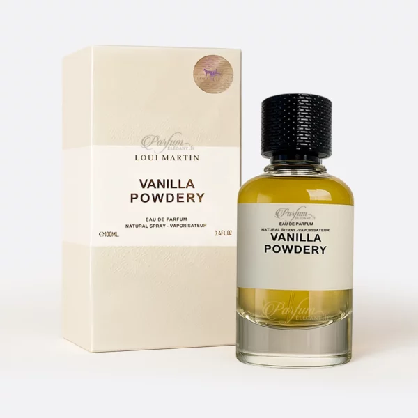 Flacon du parfum gourmand Vanilla Powdery 100 ml Loui Martin – vanille poudrée