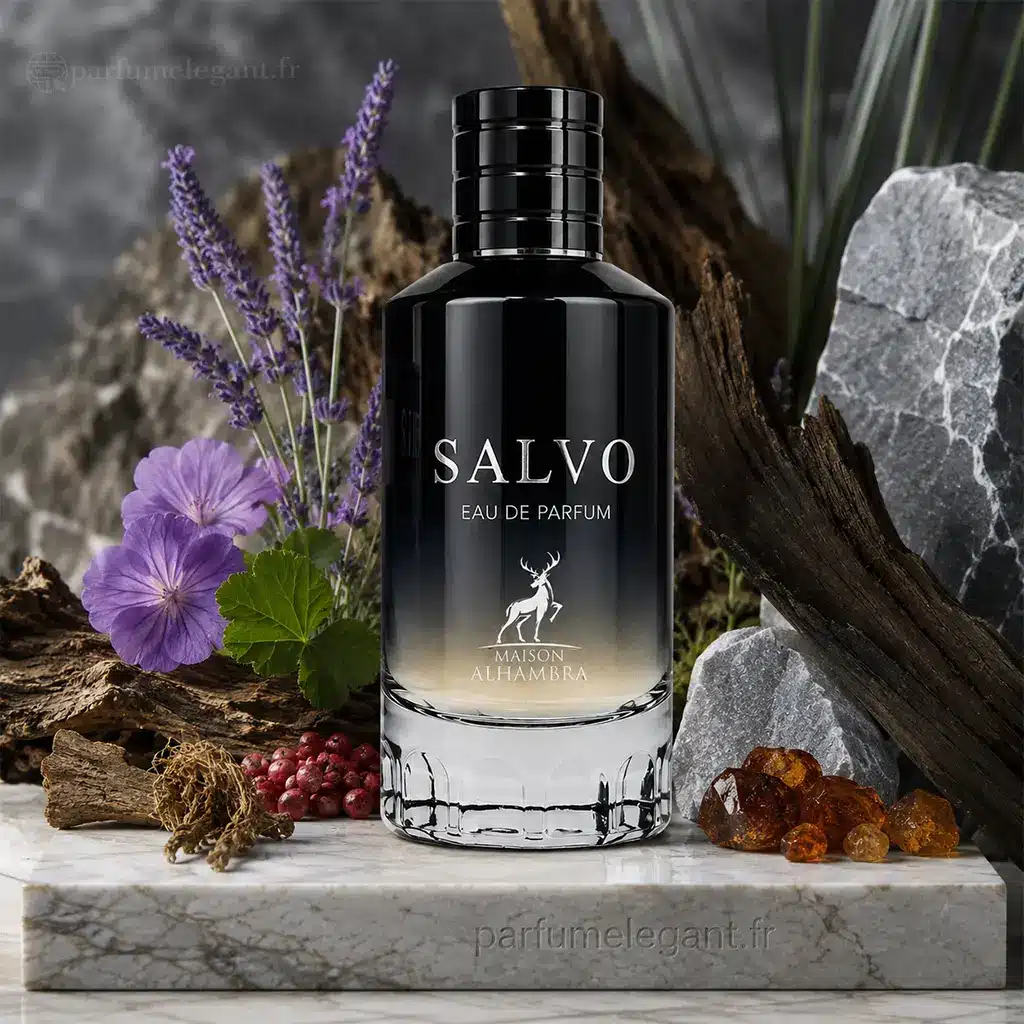 Salvo – Parfum inspiré pour homme 100 ml | Maison Alhambra 6 Flacon Salvo Maison Alhambra Eau de Parfum homme au caractère frais et boisé