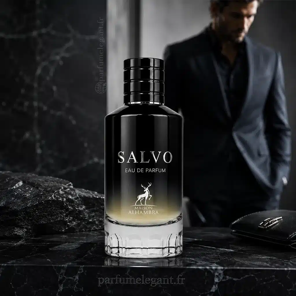 Salvo – Parfum inspiré pour homme 100 ml | Maison Alhambra 5 Salvo Maison Alhambra parfum aromatique avec lavande géranium et notes boisées