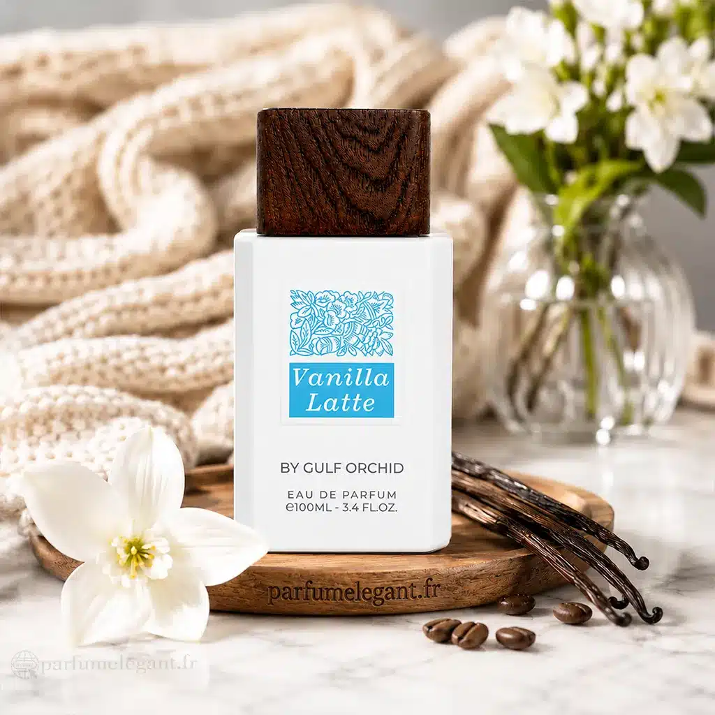 Vanilla Latte – Gulf Orchid Eau de Parfum 100 ml | Parfum Gourmand Vanillé Mixte 5 Coffret Vanilla Latte Gulf Orchid Eau de Parfum 100 ml avec son flacon original, parfum gourmand vanillé oriental pour femme et homme