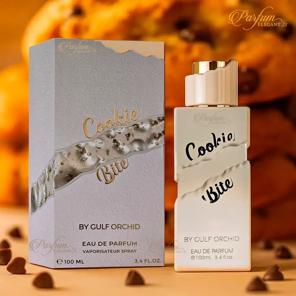 Cookie Bite – Parfum gourmand réconfortant vanille & caramel 100 ml 3 Visuel parfum Cookie Bite – gourmandise douce et boisée