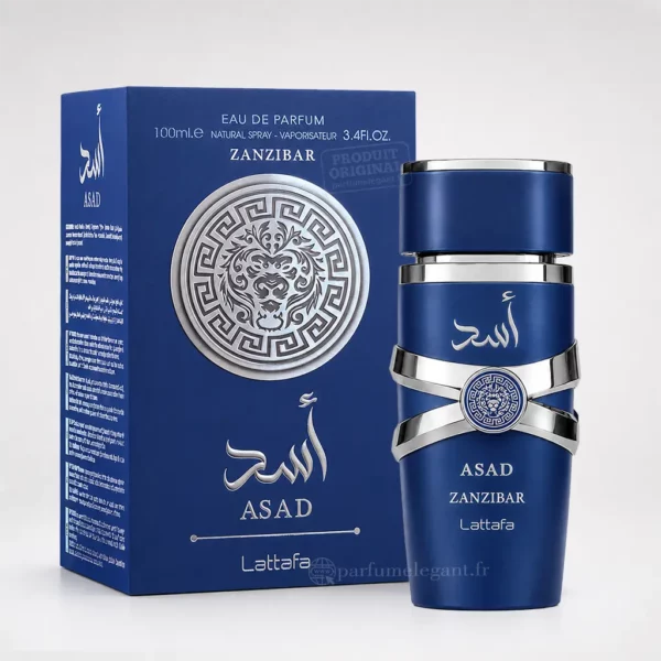 Asad Zanzibar Lattafa parfum homme 100 ml avec boîte