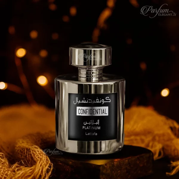 Confidential Platinum Lattafa – Eau de parfum homme luxe Perpignan boutique Parfum Élégant