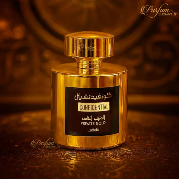 Parfum Confidential Private Gold – Notes fruitées et boisées élégantes