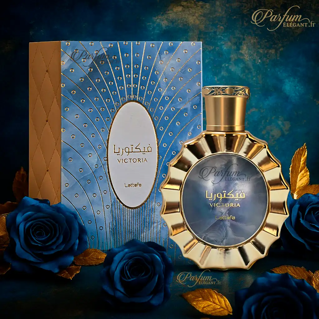 Victoria de Lattafa – Parfum floral fruité gourmand mixte 100 ml 3 Victoria de Lattafa avec boîte – Eau de Parfum gourmand et moderne