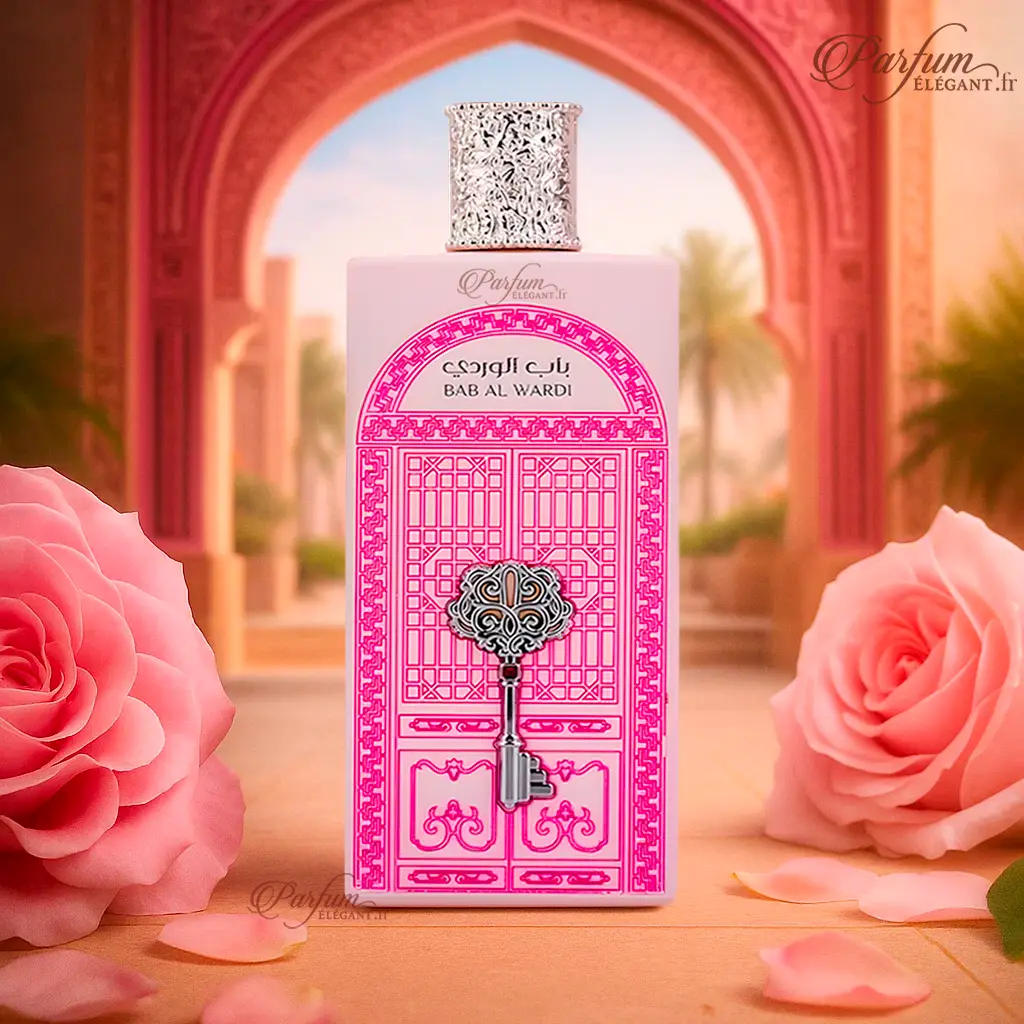 Bab Al Wardi – Parfum floral fruité musqué femme 100 ml | Douceur et élégance 2 Flacon Bab Al Wardi – Eau de Parfum féminine aux notes florales et fruitées