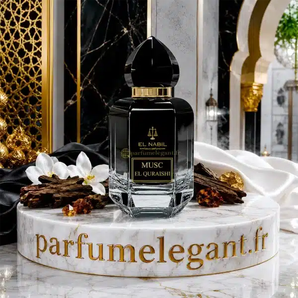 Flacon Musc El Quraishi El Nabil Eau de Parfum Flacon Musc El Quraishi El Nabil aux notes de musc blanc ambre bois précieux et résines chaudes