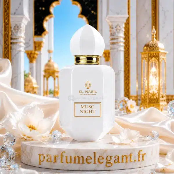 Flacon Musc Night El Nabil Eau de Parfum Flacon Musc Night El Nabil aux notes de musc blanc, ambre chaud, vanille et bois précieux