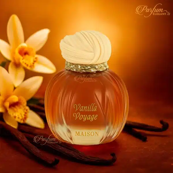 Flacon Vanilla Voyage – Eau de parfum aux notes sucrées et lactées Flacon Vanilla Voyage – parfum sucré et élégant pour homme et femme