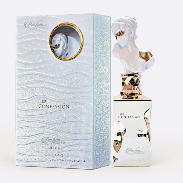 Flacon Her Confession Lattafa 100 ml – Parfum floral boisé pour femme