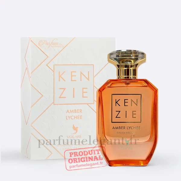 parfum kenzie amber lychee fruité floral ambré litchi pomme rose vanille livraison france europe