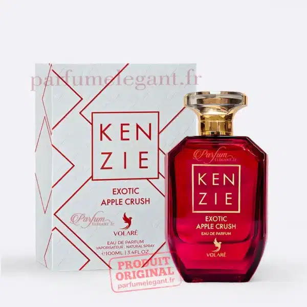 Parfums Femme – Parfums Dubaï, Orientaux & Dupes de Marques en Tous Formats 197 Flacon Kenzie Exotic Apple Crush de Volaré parfum mixte fruité aux notes de pomme rouge litchi vanille et musc