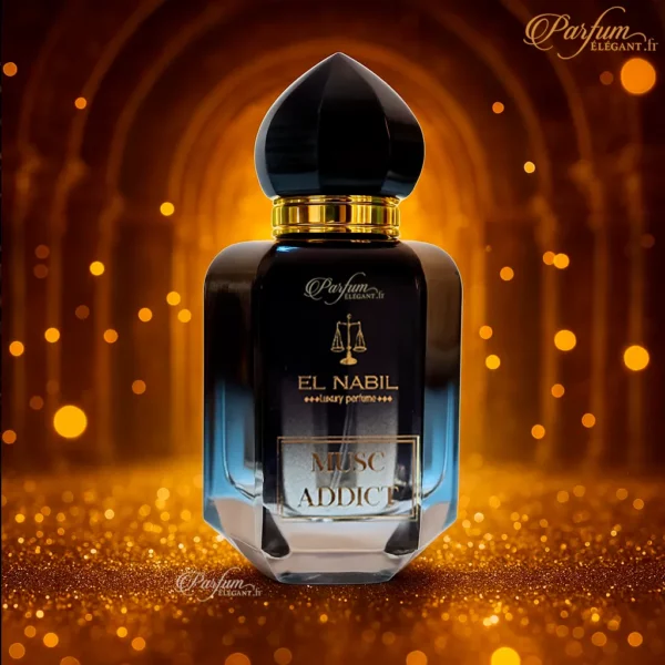 Parfum Musc Addict – Fragrance élégante mixte aux notes d’ambre et de bois
