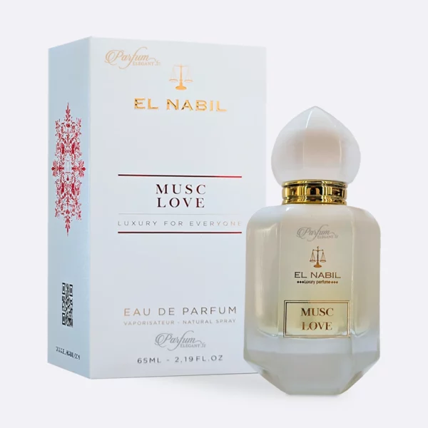 Flacon Musc Love 65 ml – Eau de Parfum mixte floral et musqué