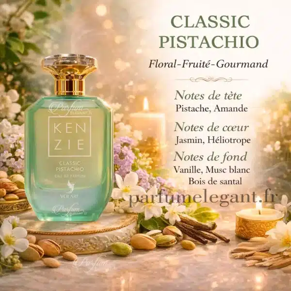 notes-olfactives-pistache-kenzie notes parfum pistache amande jasmin heliotrope vanille musc bois santal