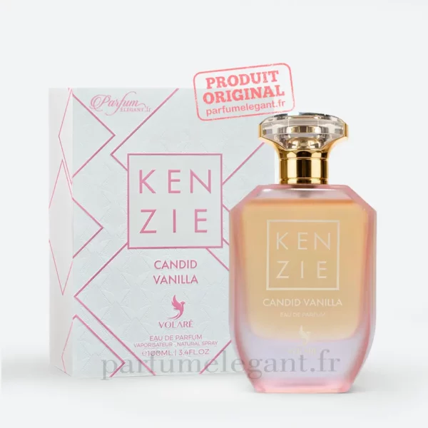 parfum kenzie candid vanilla femme gourmand floral vanille poire marshmallow caramel france europe