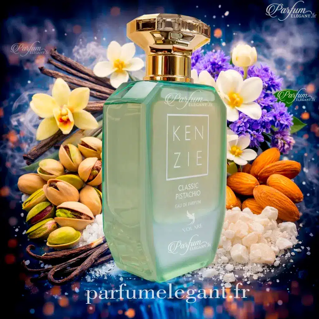 Kenzie Classic Pistachio – Parfum Gourmand à la Pistache & Vanille 4 parfum pistache luxe gourmand floral kenzie fragrance tendance 2026