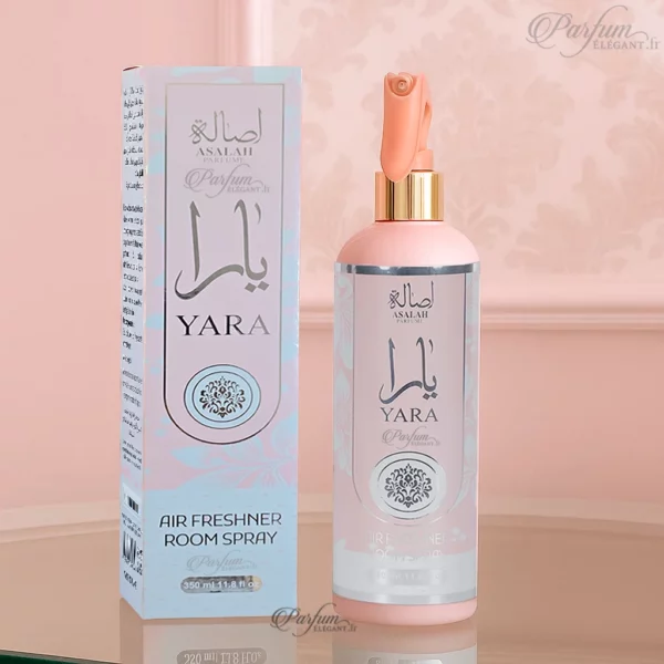 Spray Yara Asalah avec notes exotiques, fleurs blanches et vanille