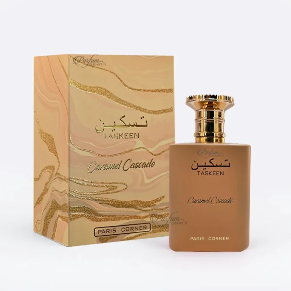 Flacon Taskeen Caramel Cascade 100ml – Parfum gourmand caramel et lait pour femme