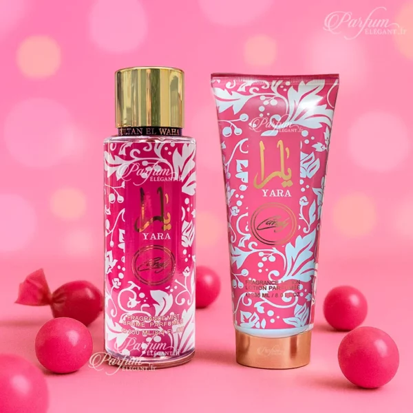 Coffret parfumé Yara Candy rose sucré et musqué