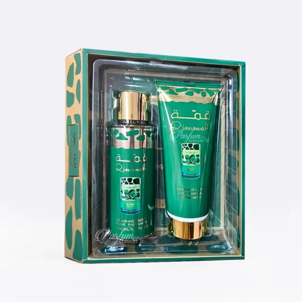 Coffret Qimmah Sultan El Waha brume et crème parfumée orientale