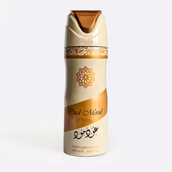 Déodorant Oud Mood Lattafa – body spray oriental boisé ambré