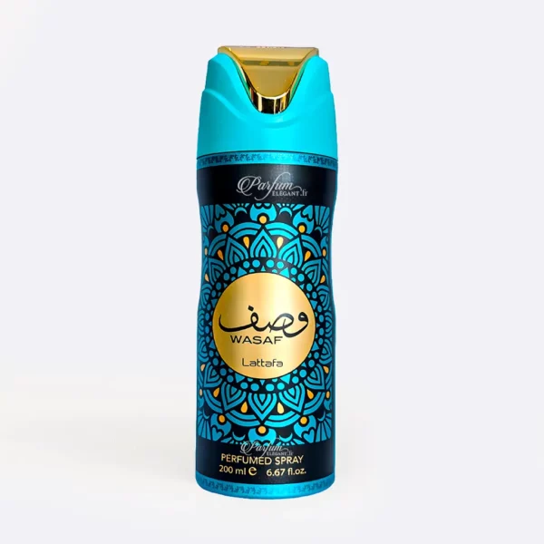 Déodorant mixte Wasaf Lattafa 200 ml – Body spray oriental frais et ambré