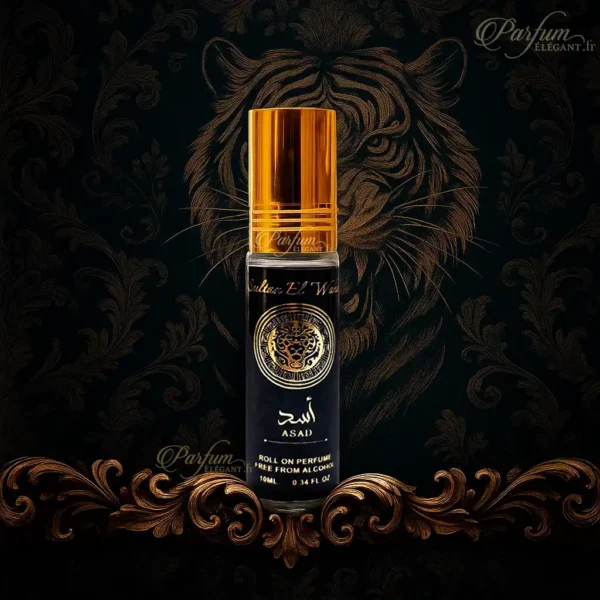 Huile parfumée Asad Sultan El Waha boisée et ambrée