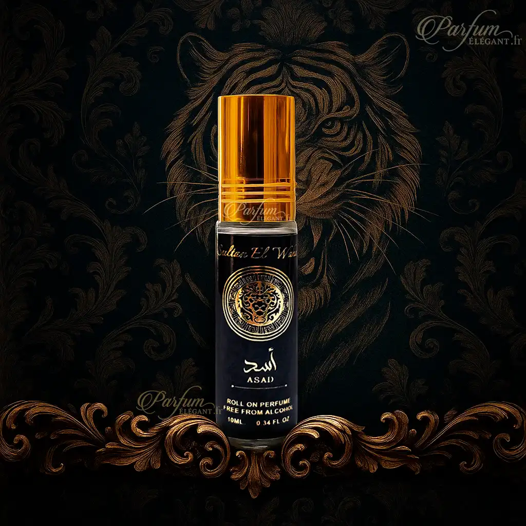 Asad – Roll-on Parfumé Homme 10 ml – Sultan El Waha 2 Huile parfumée Asad Sultan El Waha boisée et ambrée