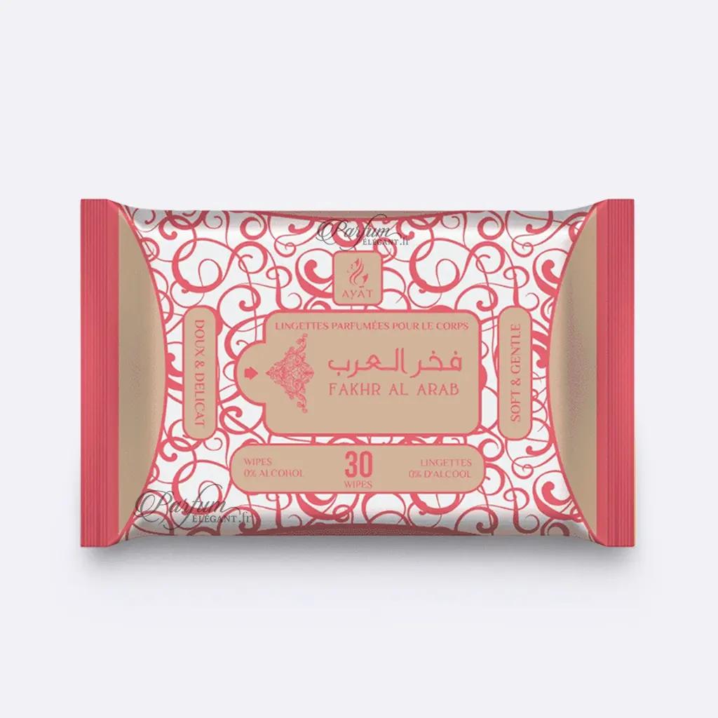 Lingettes Parfumées Forever White – Pureté, fraîcheur et élégance orientale 1 Lingettes parfumées Forever White Ayat – 30 lingettes sans alcool et douces