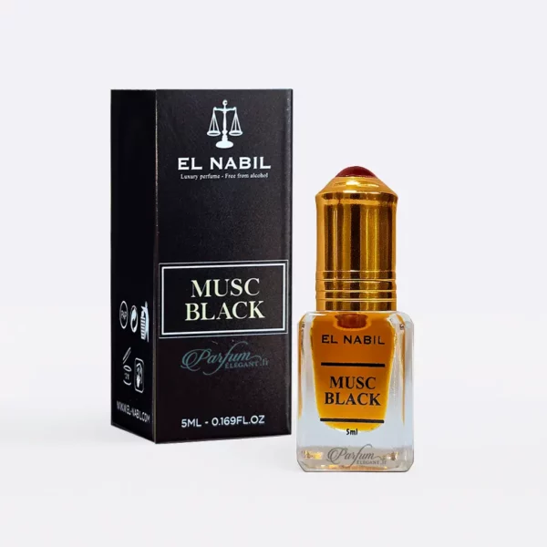 Musc Black El Nabil – parfum sans alcool concentré 5 ml