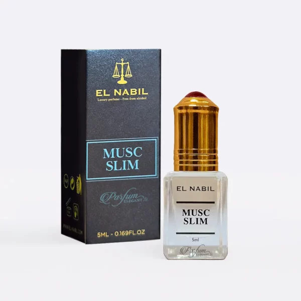 Musc Slim El Nabil – parfum concentré sans alcool à la fraîcheur musquée