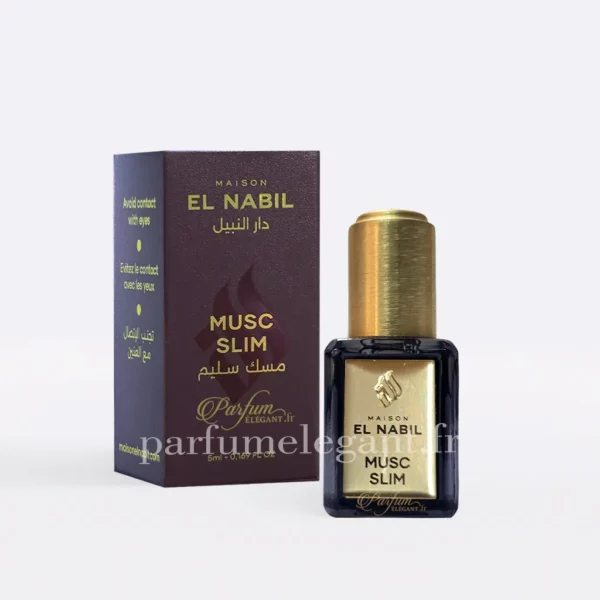 Parfums Homme – Parfums Dubaï & Orientaux Inspirés de Grandes Marques 84 Musc Slim El Nabil – parfum concentré sans alcool à la fraîcheur musquée