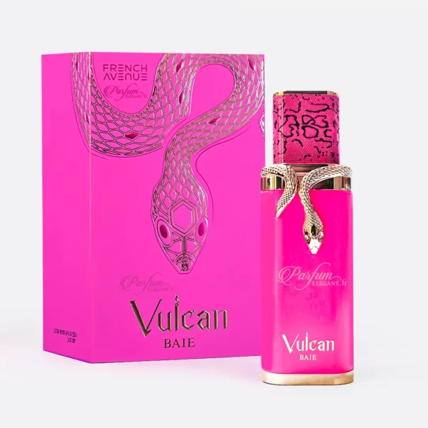 Flacon Vulcan Baie French Avenue rose serpent doré parfum oriental floral
