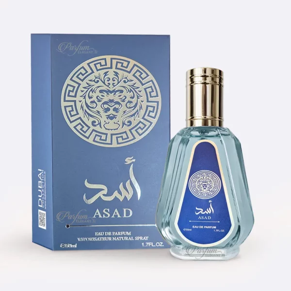 Flacon et boîte ASAD eau de parfum homme inspiré Lattafa